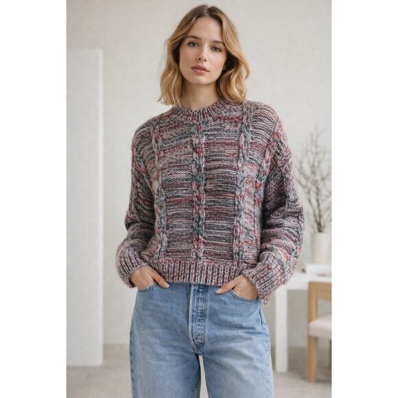 STINE GOYA Sweaters - Stine Goya Gio Knit Alpaca Wool Sweater S Autumn Melange $305